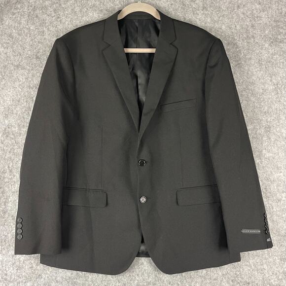 Alain Dupetit Suittech Blazer Sport Coat Jacket Men 44S Black 2 Button NEW - Picture 1 of 12